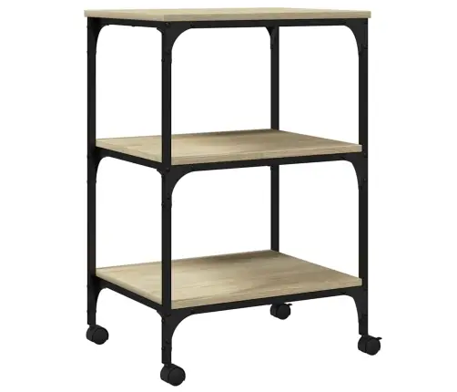 Printerialus, 3 Tasandit, Sonoma Tamm, 50X41X75 cm Tehispuit