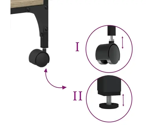 Printerialus, 3 Tasandit, Sonoma Tamm, 50X41X75 cm Tehispuit