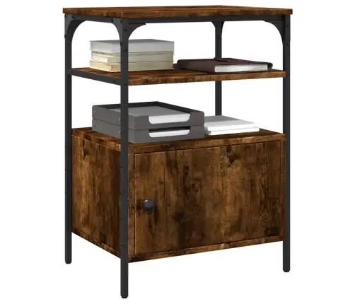 Printera Statīvs, 3 Līmeņi, Ozola Krāsa, 50X40X76 Cm, Koks Vidaxl