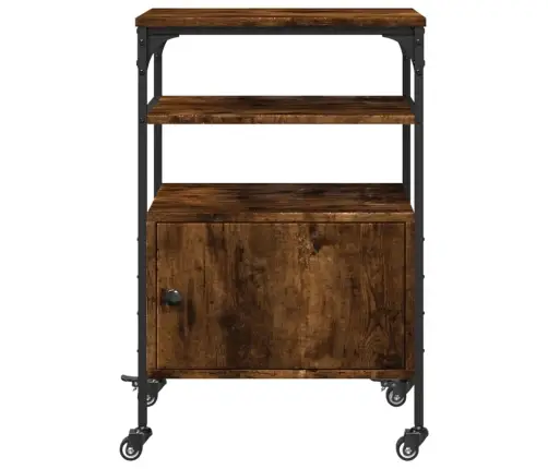 Printera Statīvs, 3 Līmeņi, Ozola Krāsa, 50X40X76 Cm, Koks Vidaxl