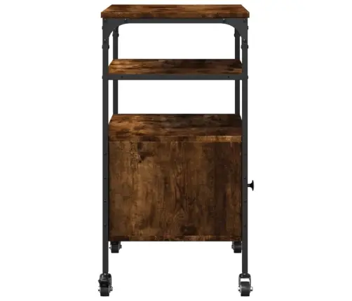 Printera Statīvs, 3 Līmeņi, Ozola Krāsa, 50X40X76 Cm, Koks Vidaxl