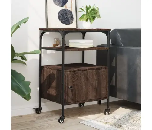 Printerialus, 3 Tasandit, Pruun Tamm, 50X40X76 cm Tehispuit