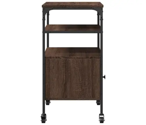 Printerialus, 3 Tasandit, Pruun Tamm, 50X40X76 cm Tehispuit