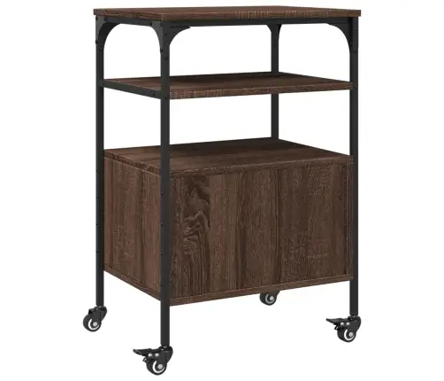 Printerialus, 3 Tasandit, Pruun Tamm, 50X40X76 cm Tehispuit