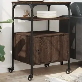 Printerialus, 3 Tasandit, Pruun Tamm, 50X40X76 cm Tehispuit