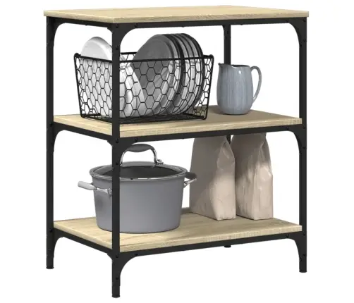 Köögikäru, Sonoma Tamm, 60 X 41 X 76 cm Tehispuit