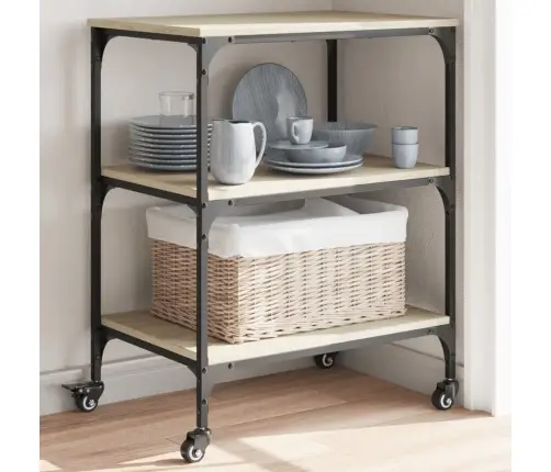 Köögikäru, Sonoma Tamm, 60 X 41 X 76 cm Tehispuit