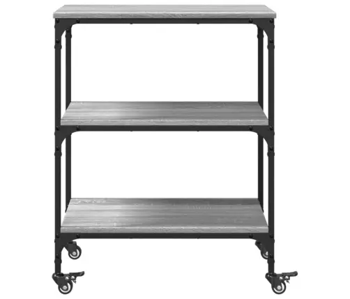 Köögikäru, Hall Sonoma Tamm, 60 X 41 X 76 cm Tehispuit