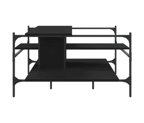 Kafijas Galdiņš, Melns, 100X100X48,5 Cm, Inženierijas Koks Vidaxl Kafijas Galdiņš, Melns, 100X100X48,5 Cm, Inženierijas Koks Vidaxl