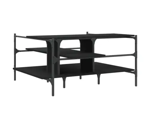 Kafijas Galdiņš, Melns, 100X100X48,5 Cm, Inženierijas Koks Vidaxl Kafijas Galdiņš, Melns, 100X100X48,5 Cm, Inženierijas Koks Vidaxl