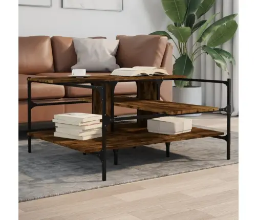 Kohvilaud, Suitsutatud Tamm, 100X100X48,5 cm Tehispuit