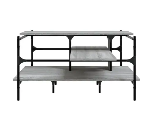 Kafijas Galdiņš, Pelēka Ozola,100X100X48,5Cm, Inženierijas Koks Vidaxl