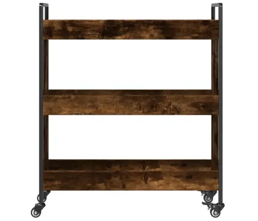 Virtuvės Vežimėlis, Dūminio Ąžuolo, 70X30X82cm Mediena