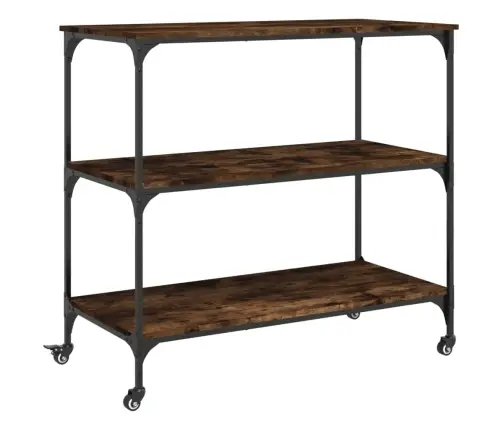 Köögikäru, Suitsutatud Tamm, 102X50X95 cm Tehispuit