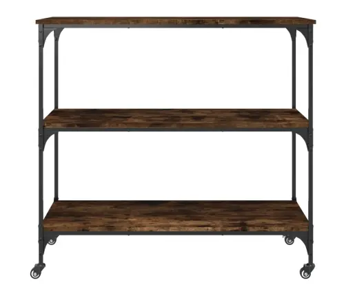 Köögikäru, Suitsutatud Tamm, 102X50X95 cm Tehispuit