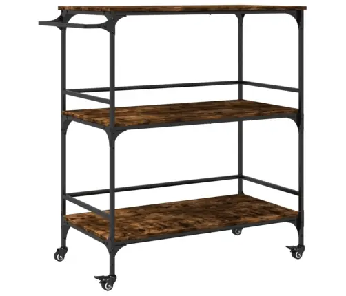 Virtuves Ratiņi, Ozola Krāsa, 100,5X50X105Cm, Inženierijas Koks Vidaxl