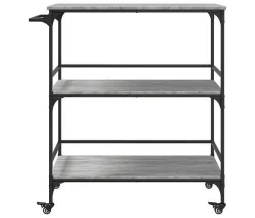 Köögikäru, Hall Sonoma Tamm, 100,5 X 50 X 105 cm Tehispuit