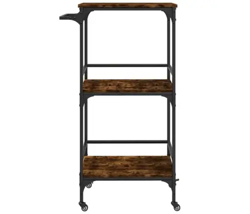 Köögikäru, Suitsutatud Tamm, 60,5 X 50 X 105 cm Tehispuit