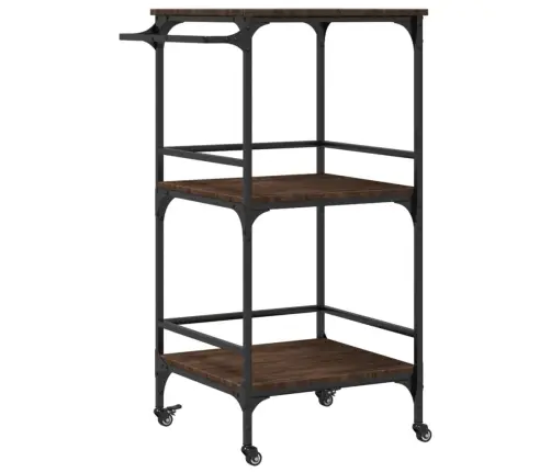 Virtuves Ratiņi, Ozolkoka, 60,5X50X105 Cm, Inženierijas Koks Vidaxl