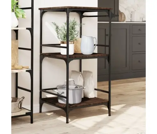 Virtuves Ratiņi, Ozolkoka, 60,5X50X105 Cm, Inženierijas Koks Vidaxl