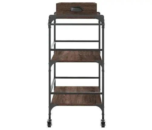 Virtuves Ratiņi, Brūna Ozola, 81,5X41X92,5Cm, Inženierijas Koks Vidaxl