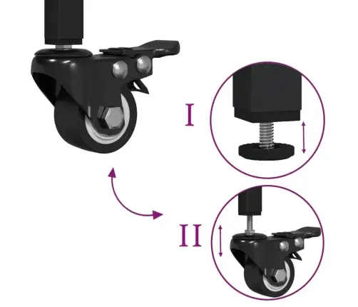 Virtuvės Vežimėlis, Ąžuolo, 50X35X75,5cm Apdirbta Mediena