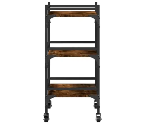 Virtuvės Vežimėlis, Dūminio Ąžuolo, 50X35X75,5cm Mediena