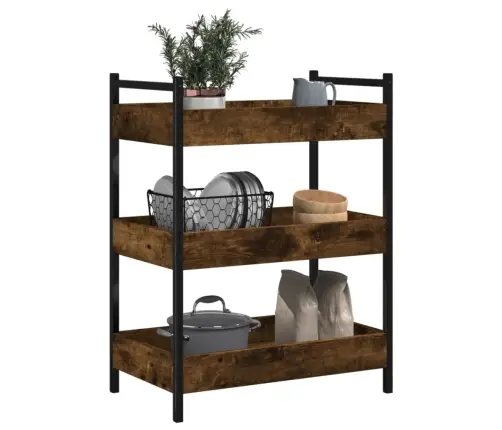 Virtuves Ratiņi, Ozolkoka Krāsa, 50X30X70 Cm, Inženierijas Koks Vidaxl