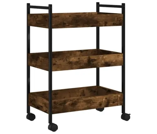 Virtuves Ratiņi, Ozolkoka Krāsa, 50X30X70 Cm, Inženierijas Koks Vidaxl