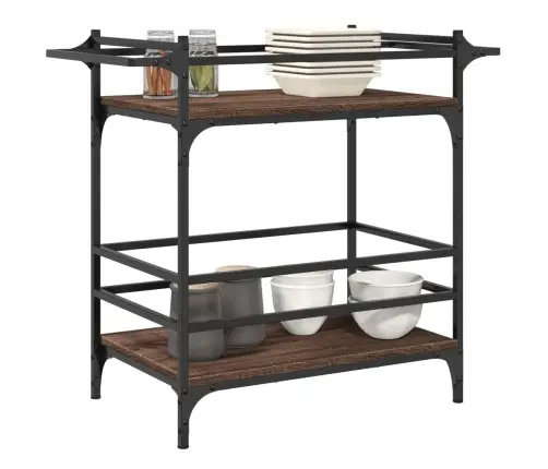 Köögikäru, Pruun Tamm, 82 X 40 X 78,5 cm Tehispuit