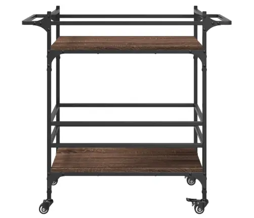 Köögikäru, Pruun Tamm, 82 X 40 X 78,5 cm Tehispuit