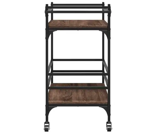 Köögikäru, Pruun Tamm, 82 X 40 X 78,5 cm Tehispuit