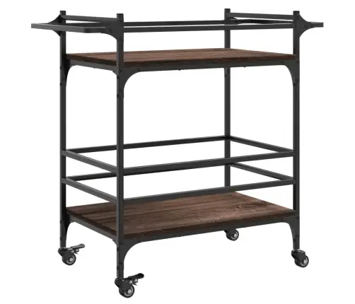 Köögikäru, Pruun Tamm, 82 X 40 X 78,5 cm Tehispuit