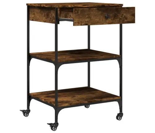 Virtuves Ratiņi, Ozolkoka, 60X48X89,5 Cm, Inženierijas Koks Vidaxl