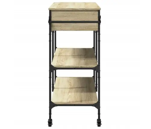 Virtuves Ratiņi, Ozola Krāsa, 105X42X95 Cm, Inženierijas Koks Vidaxl