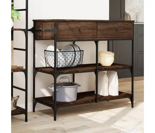 Virtuves Ratiņi, Brūni, 105X42X95 Cm, Inženierijas Koks Vidaxl