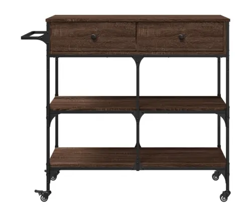 Virtuves Ratiņi, Brūni, 105X42X95 Cm, Inženierijas Koks Vidaxl