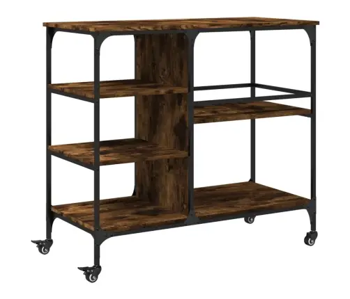 Virtuves Ratiņi, Ozolkoka, 100X45X89,5 Cm, Inženierijas Koks Vidaxl