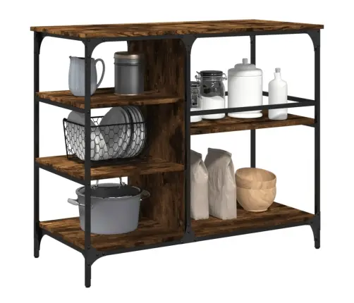 Virtuves Ratiņi, Ozolkoka, 100X45X89,5 Cm, Inženierijas Koks Vidaxl