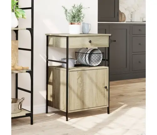 Köögikäru, Sonoma Tamm, 56 X 43 X 89,5 cm Tehispuit