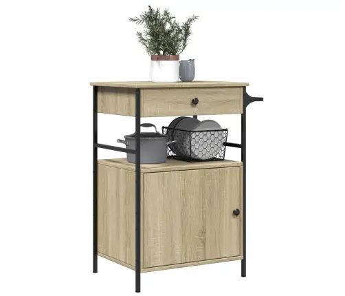 Köögikäru, Sonoma Tamm, 56 X 43 X 89,5 cm Tehispuit