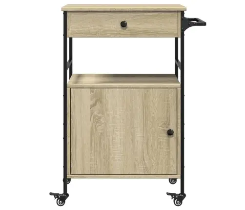 Köögikäru, Sonoma Tamm, 56 X 43 X 89,5 cm Tehispuit