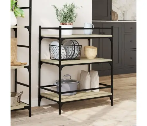 Virtuvės Vežimėlis, Ąžuolo, 65X40X86,5cm Apdirbta Mediena