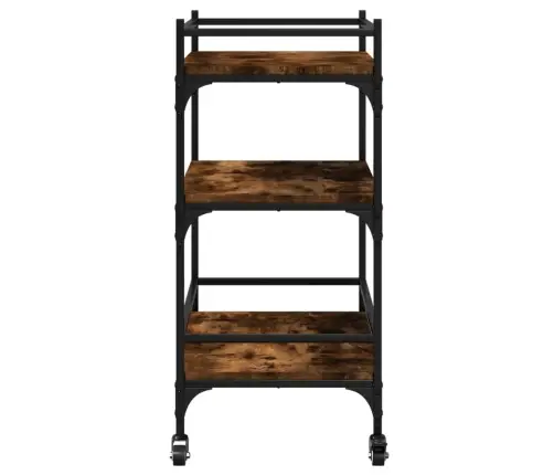 Virtuves Ratiņi, Ozolkoka, 65X40X86,5 Cm, Inženierijas Koks Vidaxl