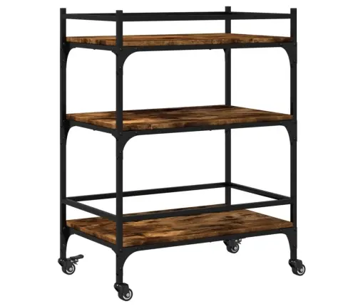 Virtuves Ratiņi, Ozolkoka, 65X40X86,5 Cm, Inženierijas Koks Vidaxl