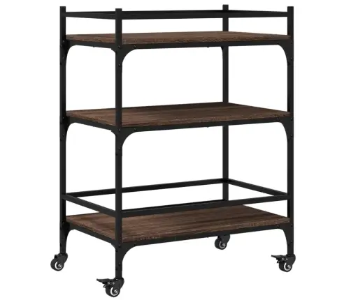 Virtuves Ratiņi, Ozolkoka, 65X40X86,5 Cm, Inženierijas Koks Vidaxl