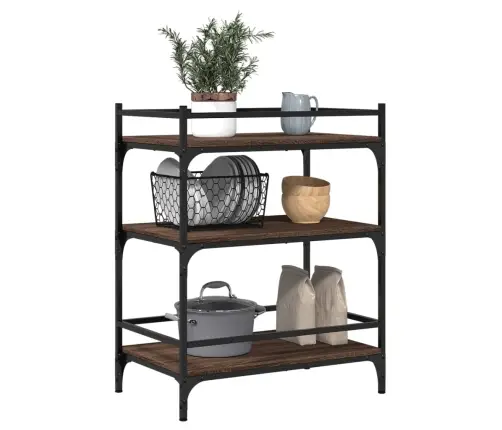 Virtuves Ratiņi, Ozolkoka, 65X40X86,5 Cm, Inženierijas Koks Vidaxl