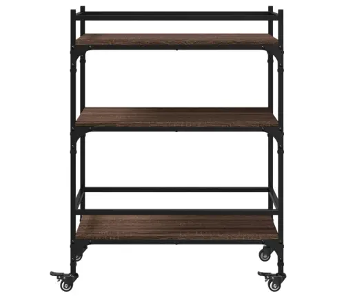 Virtuves Ratiņi, Ozolkoka, 65X40X86,5 Cm, Inženierijas Koks Vidaxl