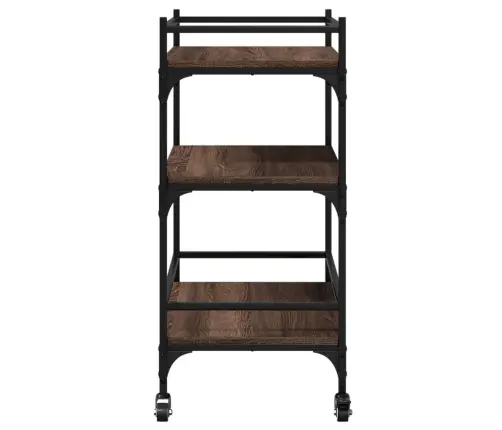 Virtuves Ratiņi, Ozolkoka, 65X40X86,5 Cm, Inženierijas Koks Vidaxl