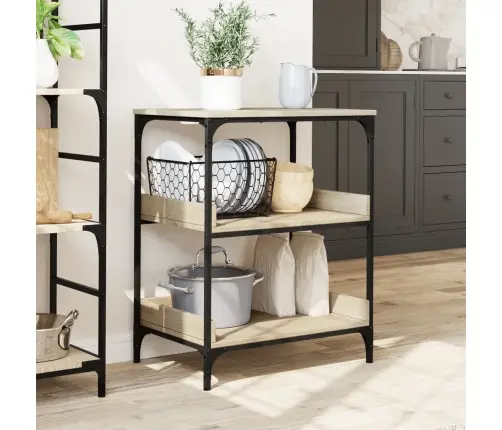 Köögikäru, Sonoma Tamm, 60 X 41 X 80,5 cm Tehispuit